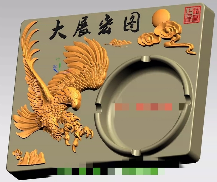 UG编程图档加工中心浮雕STEP通用格式C...