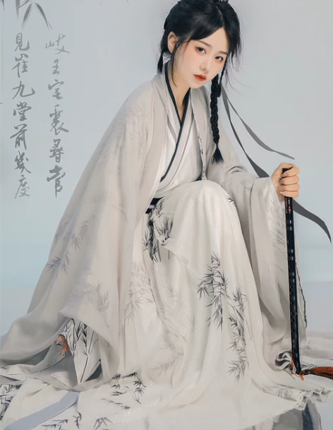 宋制原创汉服交领男女款齐腰襦裙超仙魏晋风古...