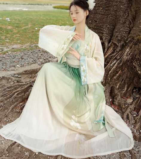 桔屿原创汉服女宋制三件套【晴光霁晓】吊带宋...