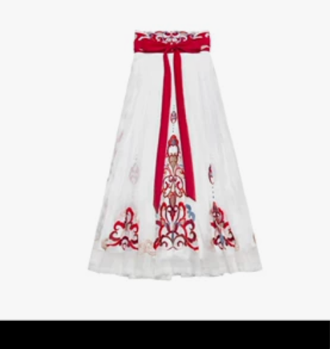 都城南庄半色妆下裙和渡九天上衣,绣花真的超...