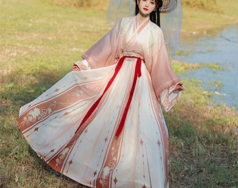 汉服女正品原创春季中国风晋制交领齐腰襦裙魏...