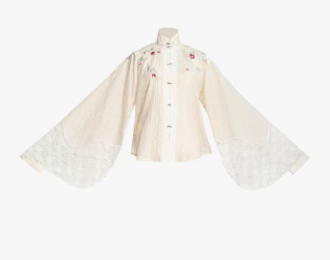 七月夕 草莓奶昔 明制竖领对襟衫马面裙大明...