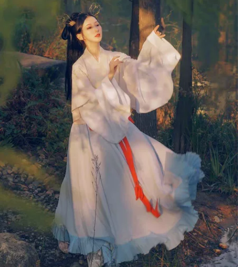 重回汉唐洛水瑶原创汉服女晋制春夏中国风半臂...