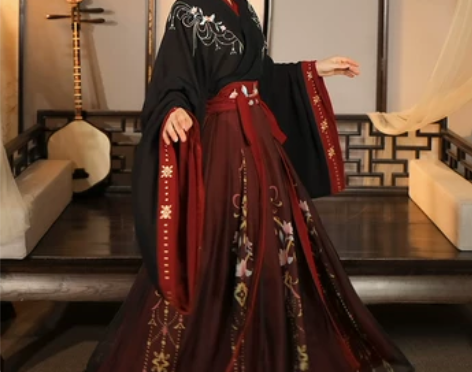 云芳晴绾星辰汉服女中国风交领齐腰襦裙魏晋风...