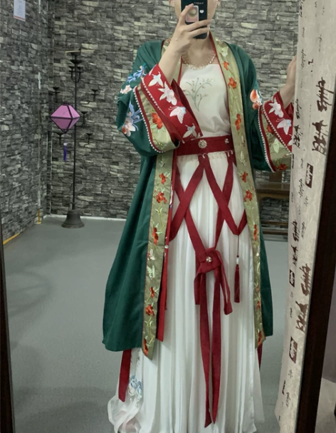 汉服荷妤奕汉服女绶带结手工酢浆草结汉服绶带宫
