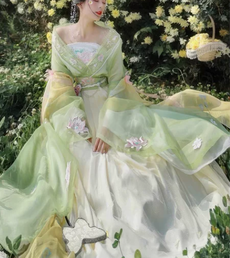 翡缇兰原创 莲花仙 汉服女魏晋南北朝新款夏...