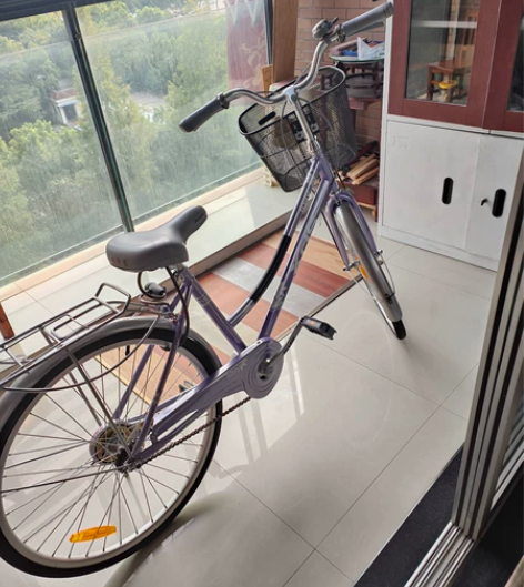 新买的喜德盛24寸仙女自行车，才几天，有商...