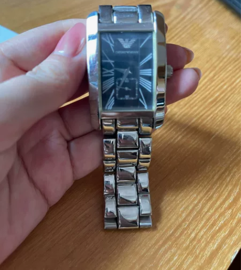 阿玛尼坦克手表，9新 忘了什么时候买的，没...