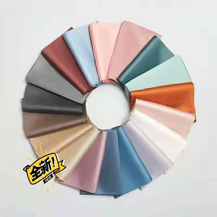 正品素色天丝样品布做成三件套出售！