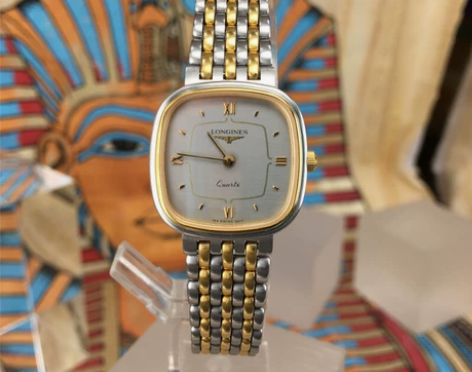 原装正品 近新浪琴LONGINES方盘银灰...