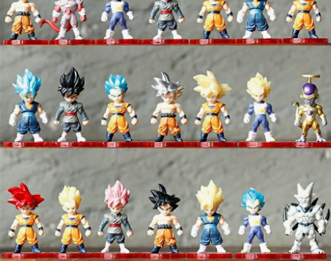 七龙珠手办全套21款孙悟空悟饭悟吉塔超级赛...