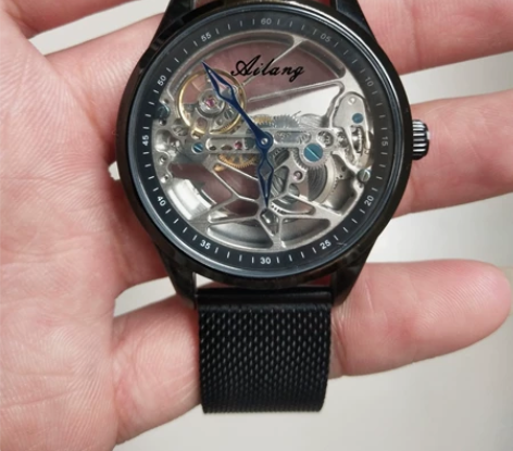 ?2022新款个性手表男士镂空陀飞轮学生全...