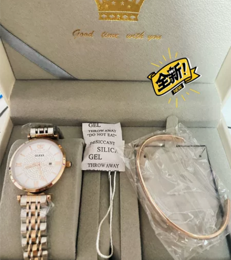 欧力时满天星手表，全新未带过，送手镯，有包...