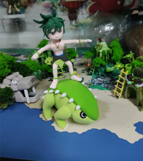 石器时代人物坐骑练手作品，现货一个，自制超...