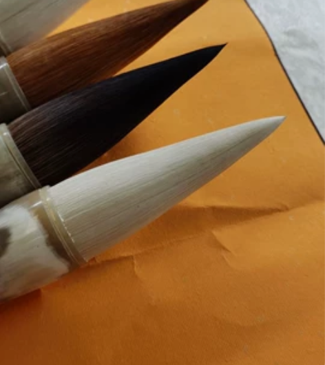 大榜书毛笔。全新无瑕疵，笔肚用牛角，笔杆可...