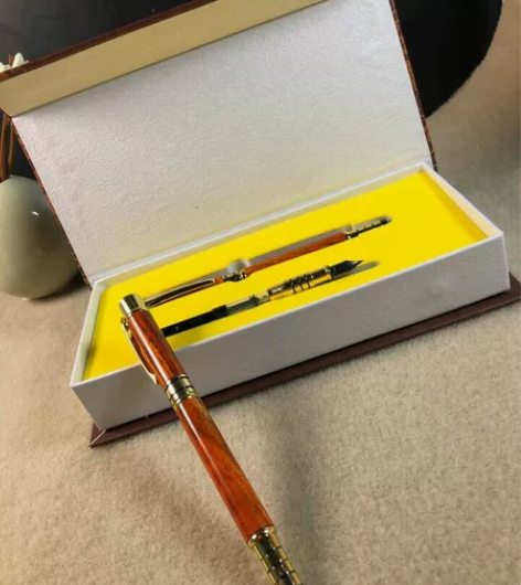 捡漏专区！大红酸枝两用笔（水笔＋钢笔） 品...