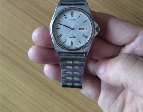 精工SEIKO5933双日历石英电子手表 ...