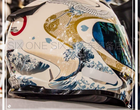 预定中国台湾SOL头盔SF-2M浮世绘男女...