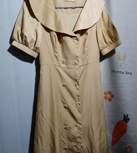 九九新 仅试穿 2022年新款法式减龄大翻...