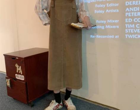 春秋灯芯绒背带裙女2022春装新款春秋韩版...