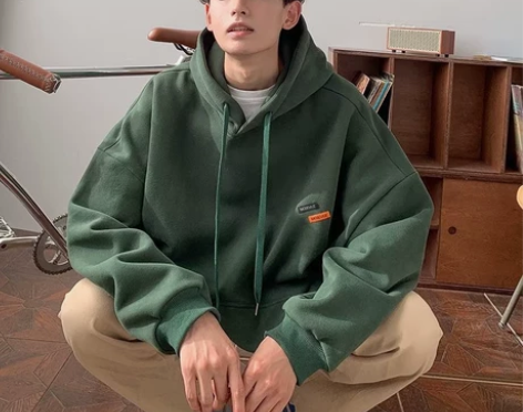 连帽卫衣男春秋款青少年宽松oversize...