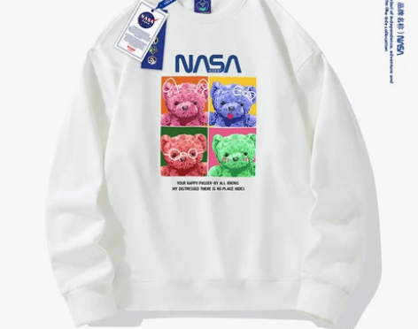 NASA联名2022新款卫衣秋冬季加棉男款...