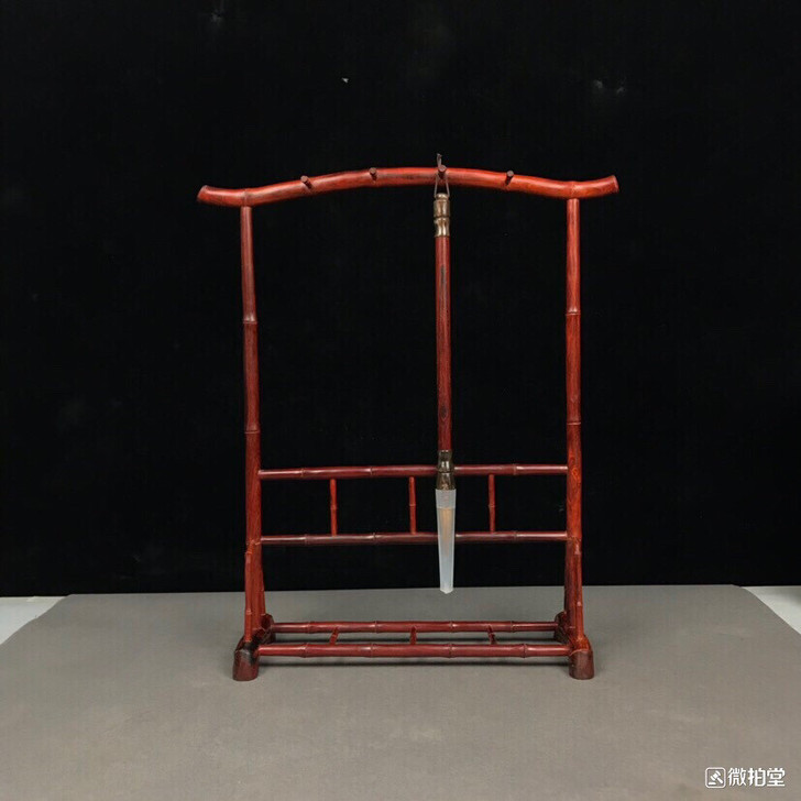 印度小叶紫檀 毛笔架北方工艺，手工制作雕刻...