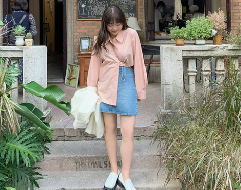 大面菁微胖定制辣妹薄款牛仔半身裙夏女大码高...