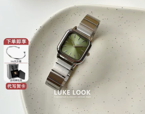 小众chic高级感方形石英手表女