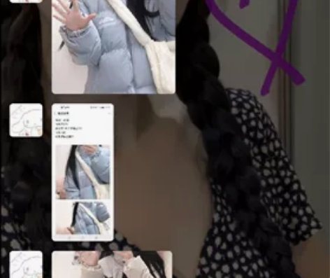 pyq微商买的,原价188两面穿棉服,适合...