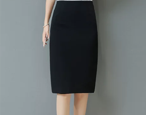 春夏职业裙高腰过膝半身裙中裙弹力一步裙包臀...