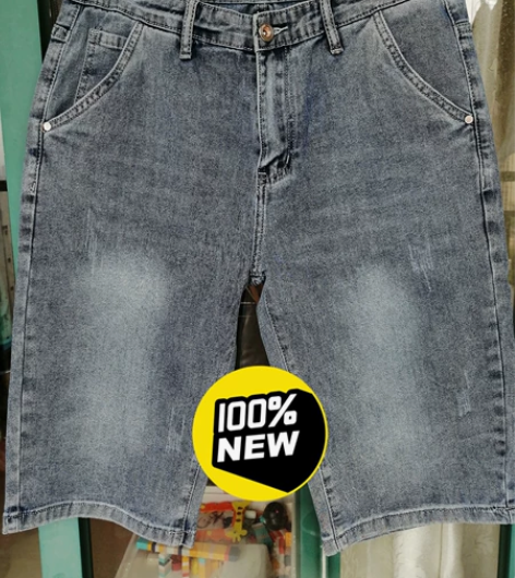 七分牛仔裤男宽松直筒夏季薄款，全新，吊牌在...