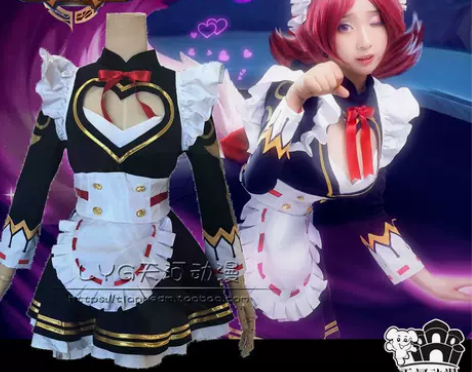 王者cos 妲己女仆咖啡COS服全套荣耀女...