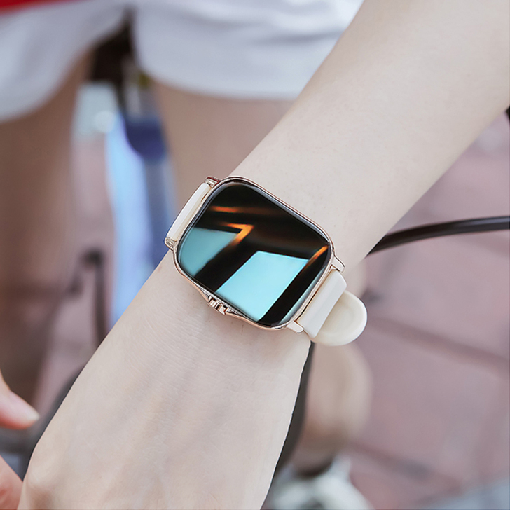 智能手表女适用于小米苹果测血压心率跑步计步...