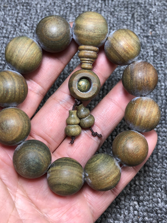 自家生产阿根廷绿檀2.0手串天然檀香木阿根...