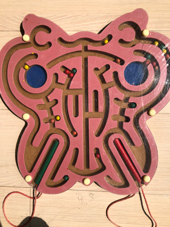 磁力蝴蝶迷宫，锻炼宝宝手眼协调！自提！