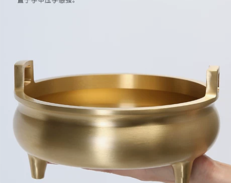熏香炉 檀香熏香纯铜香炉供佛家用室内线香炉...