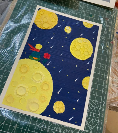 油画棒作品 | 小王子 可摆台装饰可送朋友...