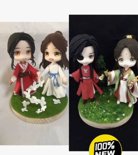 天官赐福 花城 谢怜 粘土手办 感兴趣的话...