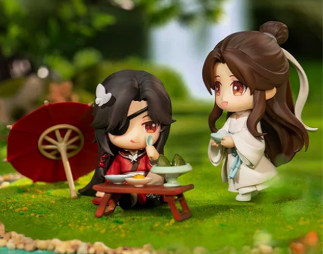 擎苍天官赐福谢怜花城极乐雅宴Q版手办动漫 ...