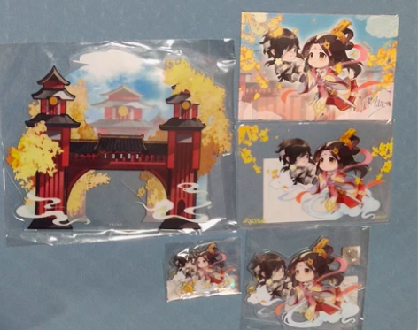 天官赐福擎苍神武惊鸿手办赠品亚克力场景立牌...