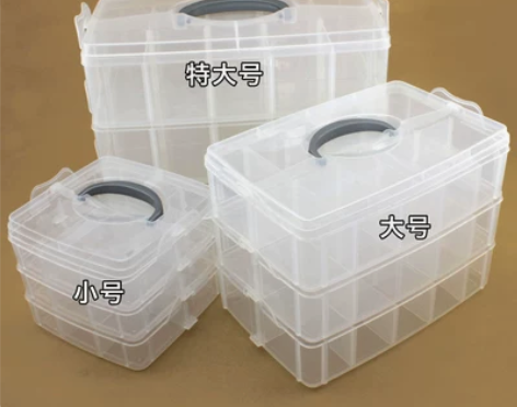 透明收纳箱 透明收纳箱多层有盖桌面首饰收纳盒