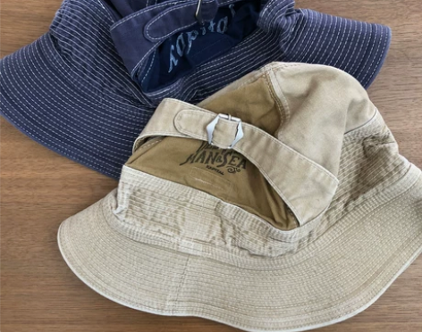 kapital老人与海渔夫帽 藏青色 卡其...