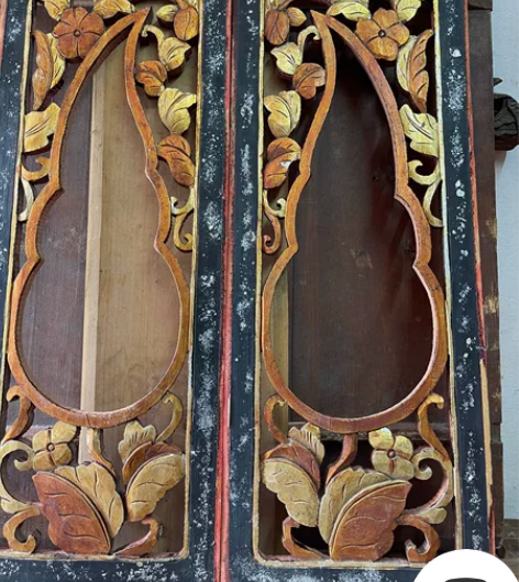 木雕镂空花板民俗老物件茶馆客栈民宿装饰 感...