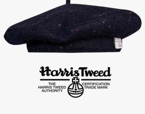 贝雷帽 复古贝雷帽100%纯羊毛哈里斯秋冬...