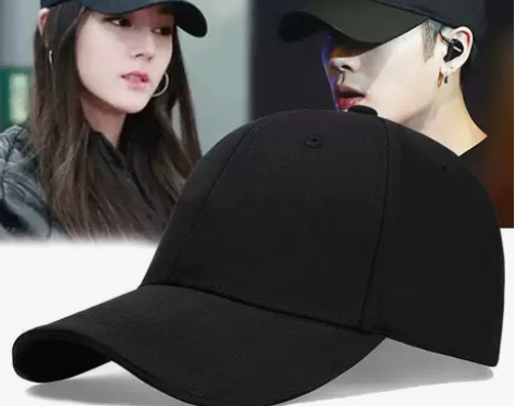 帽子男潮黑色鸭舌帽韩版百搭男士夏季棒球帽女...
