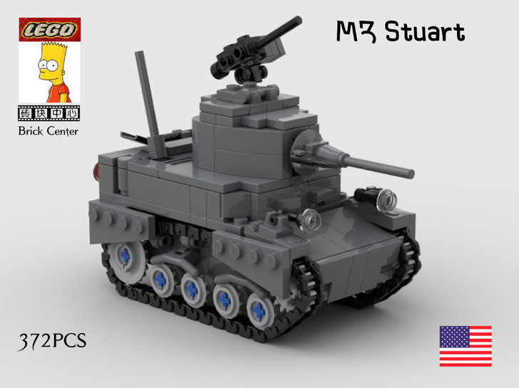 【秒发图纸】美国M3 Stuart轻型侦查...