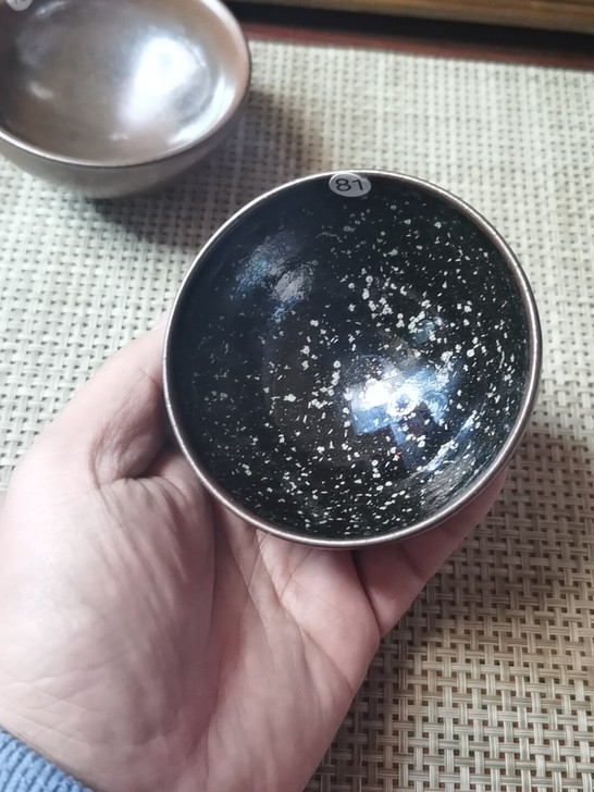 手工柴烧建盏高足敛口茶沫冰裂主人杯客杯功夫...