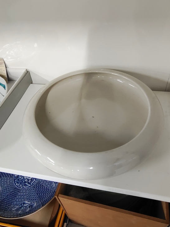 德州古运斋日本回流：白瓷水洗盘