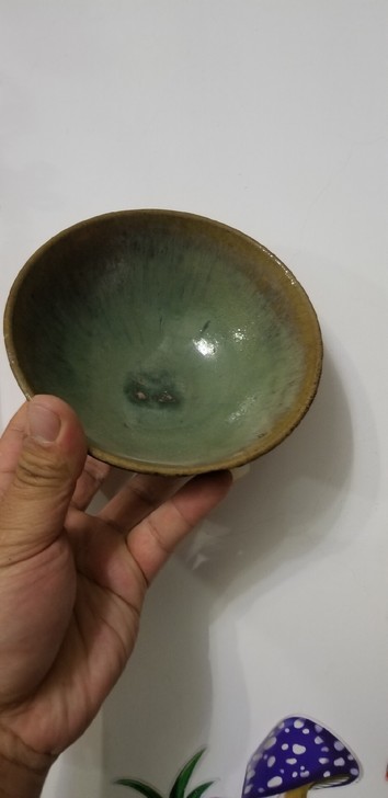 清代华宁窑，窑变碗